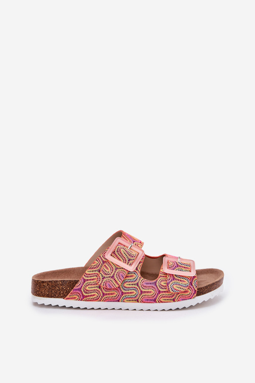 Тапочки Жіночі З Пряжками І Блискітками Помаранчеві S.Barski RB51-006