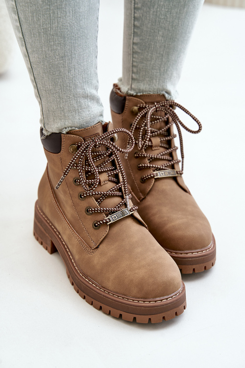 Чоботи жіночі утеплені Big Star OO274A289 Коричневі