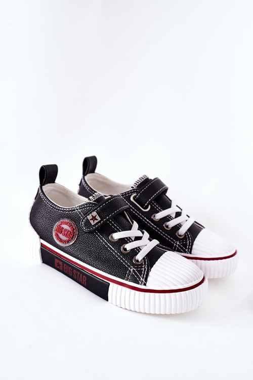 Дитячі шкіряні кросівки BIG STAR II374042 Чорні