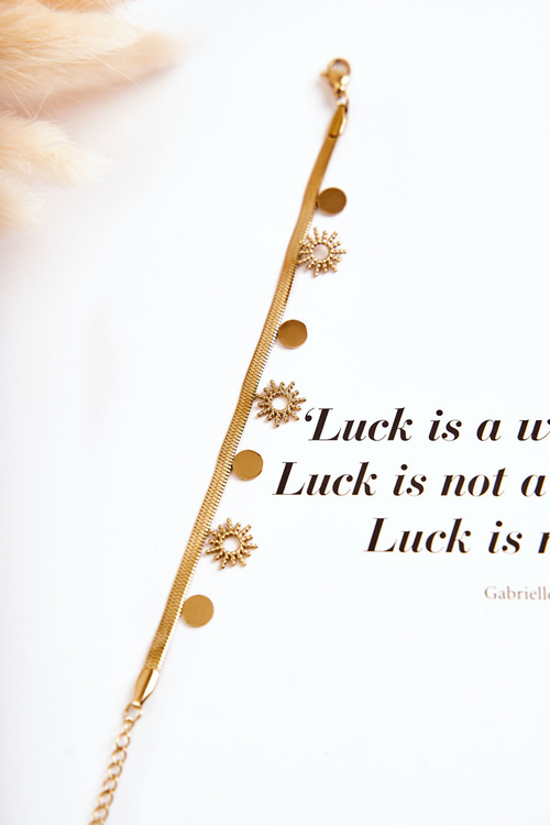 Жіночий регульований сонячний браслет із золотими колесами