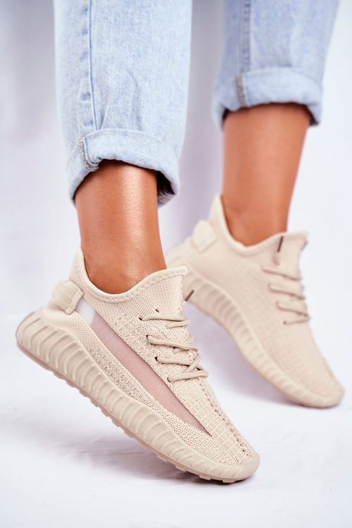 Жіноче спортивне взуття дихаюча бежева Люм'єр