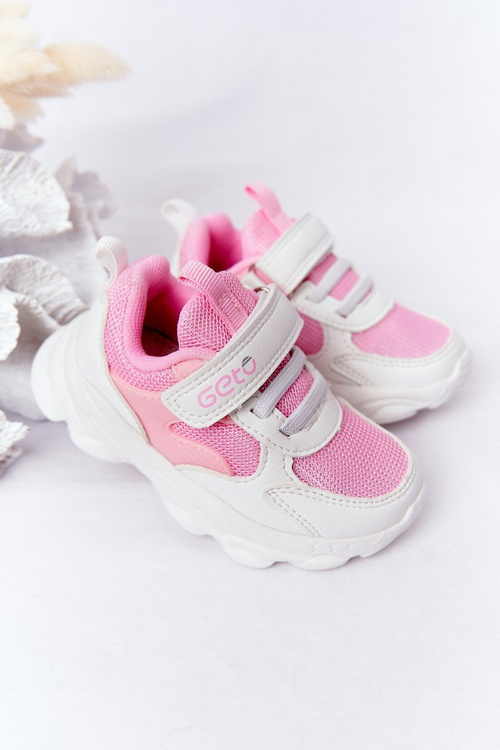 Дитяче спортивне взуття Кросівки біло-рожевий цукор