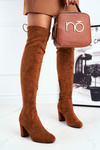 Жіночі високі чоботи Suede Camel Highso