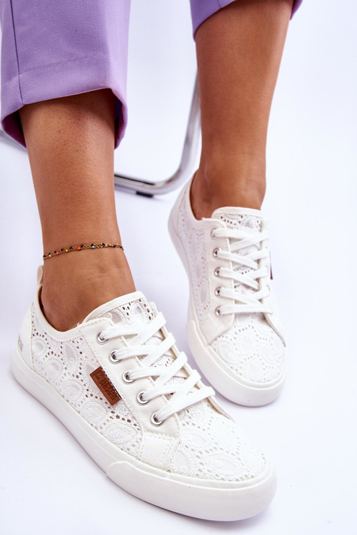 Жіночі мереживні кросівки BIG STAR W274925 Білі