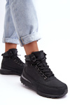 Чоловічі трекінгові черевики на шнурівці чорні Big Star MM274677