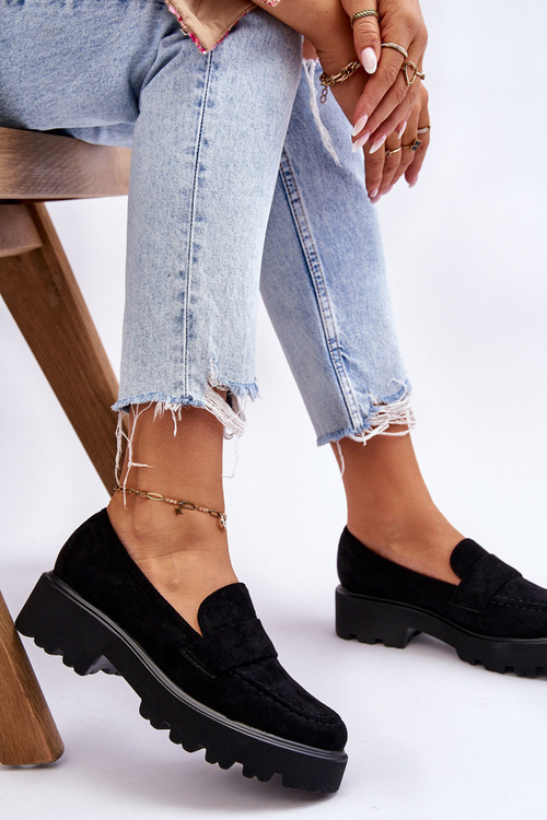 Класичні замшеві лофери Лофери Black Corrin