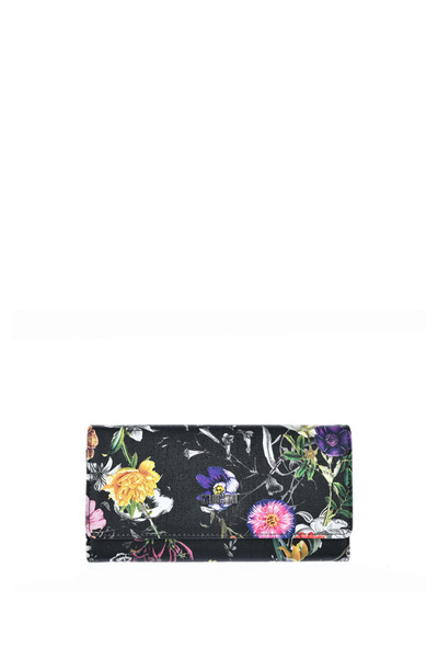 Жіночий великий гаманець Flowers Big Star JJ674015 чорний