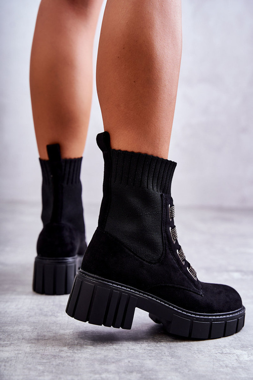 Замшеві слипони Чоботи Black Hope