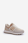 Жіночі бежеві спортивні кросівки Alettesa