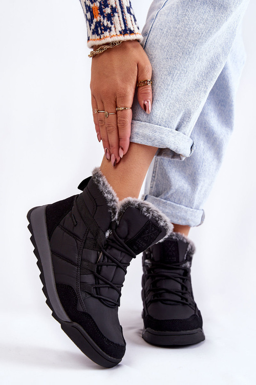 Жіночі утеплені зимові черевики Cross Jeans KK2R4016C чорні