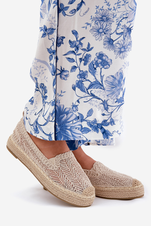 Жіночі Еспадрільї на Платформі Бежеві Vinceza 17392