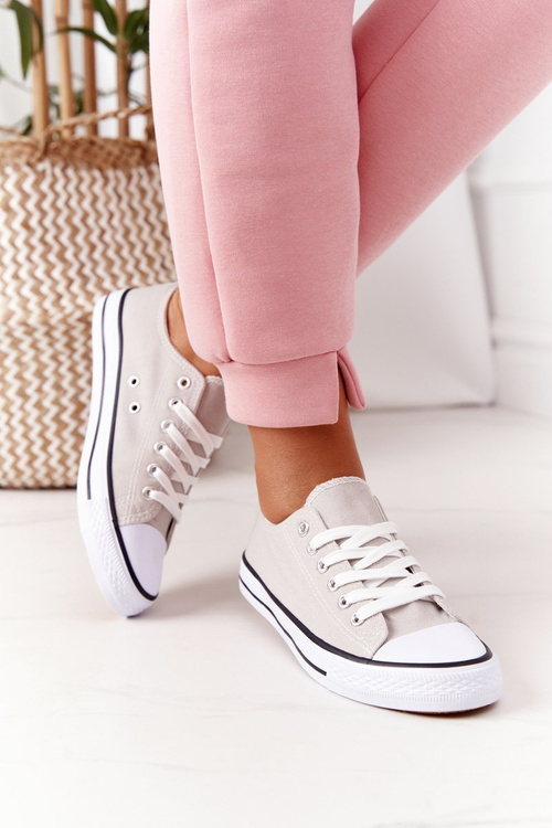 Жіночі класичні кросівки сірі Omerta