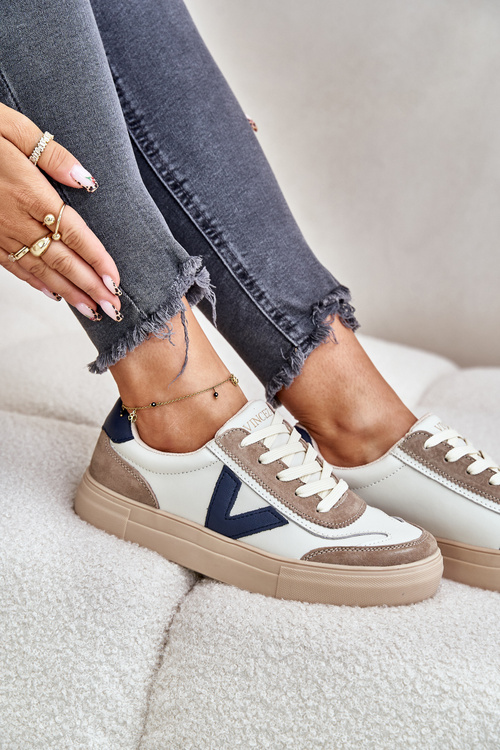 Жіночі шкіряні кросівки Vinceza 7923 Beige