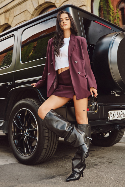 Теплі взуття на платформі для жінок на скользянні з підбором з зборками Чорна Angelica