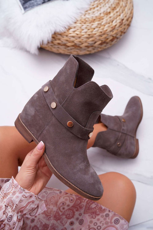 Жіночі черевики Laura Messi 1890 Leather Suede Grey Darmah