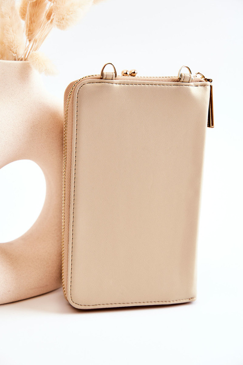 Елегантний гаманець 2в1 Monnari ETUA050-0023 Бежево-золотий