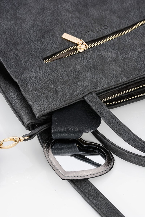 Велика сіра жіноча сумочка + саше + дзеркало ПОЛЬЩА