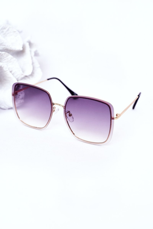 Золоті квадратні сонцезахисні окуляри Graphite Ombre