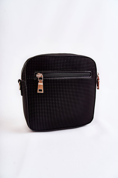 Шкіряна сумка з сердечком GOE ZNJ015 чорна