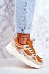 Жіноче спортивне взуття Sneakers Big Star GG274653 Бежево-коричневий