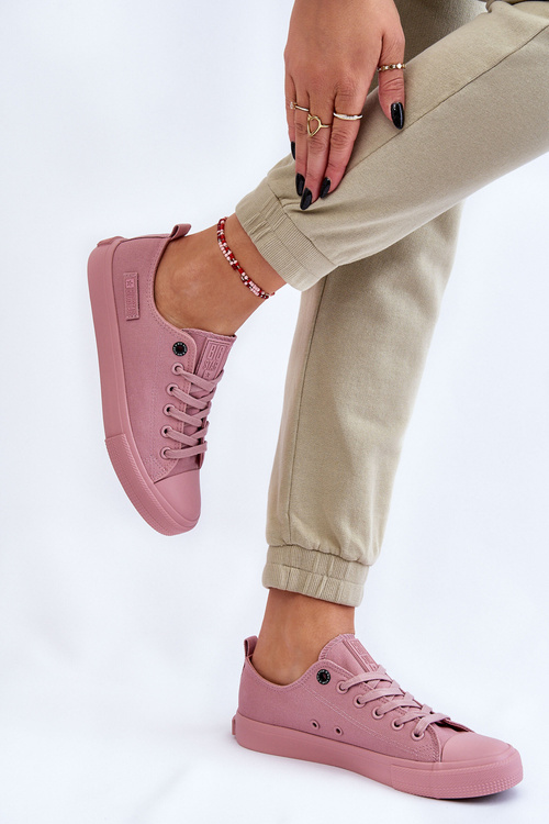 Жіночі класичні низькі кросівки Big Star LL274027 Рожеві