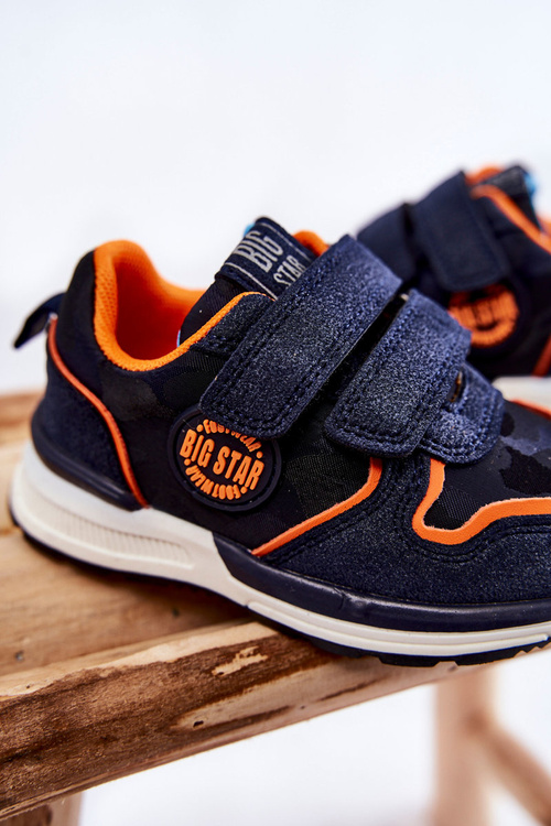 Дитяче спортивне взуття з системою Memory Foam на липучці Big Star KK374183 Темно-синій