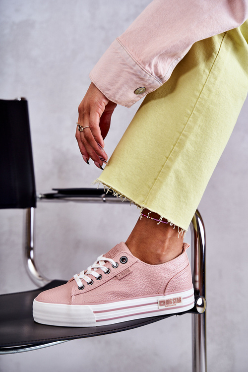 Низькі жіночі кросівки Big Star KK274016 Рожеві