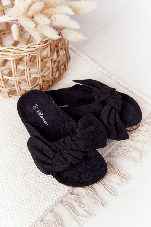 Дитячі тапочки на пробці Чорні Little Wendy