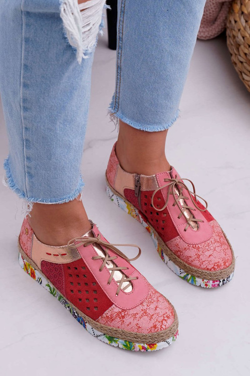 Жіночі шкіряні півчобітки Maciejka Coral 03339-18