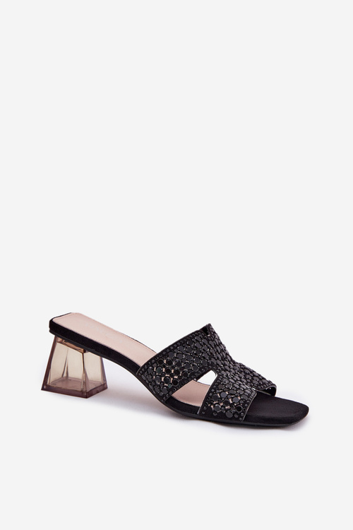 Жіночі сандалі на підборах Vinceza 62230 чорні