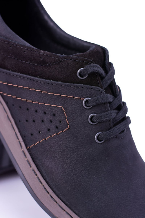 Чорні чоловічі повсякденні півчеревики Ventrillo