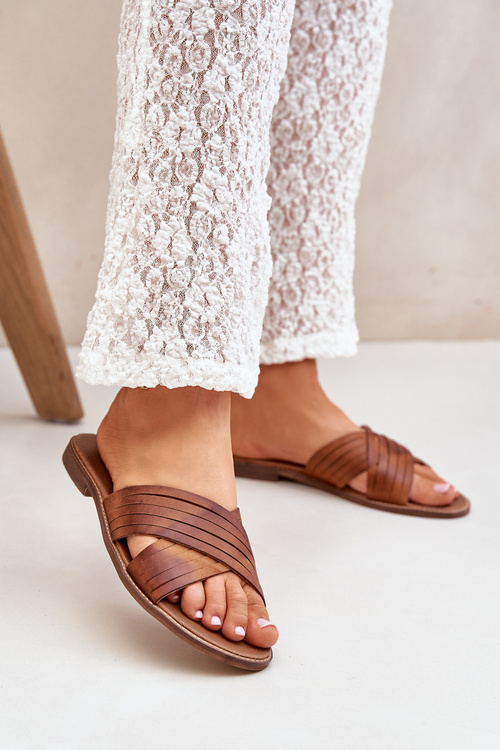 Шкіряні Жіночі Сандалі Lewski Shoes 3682 Camel