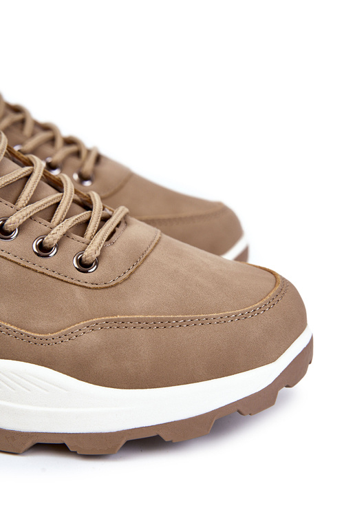 Чоловічі теплі трекінгові кросівки Trappers Beige Otto