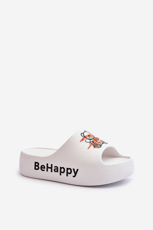 Легкі жіночі шорти на товстій підошві з плюшем білого кольору Serefina