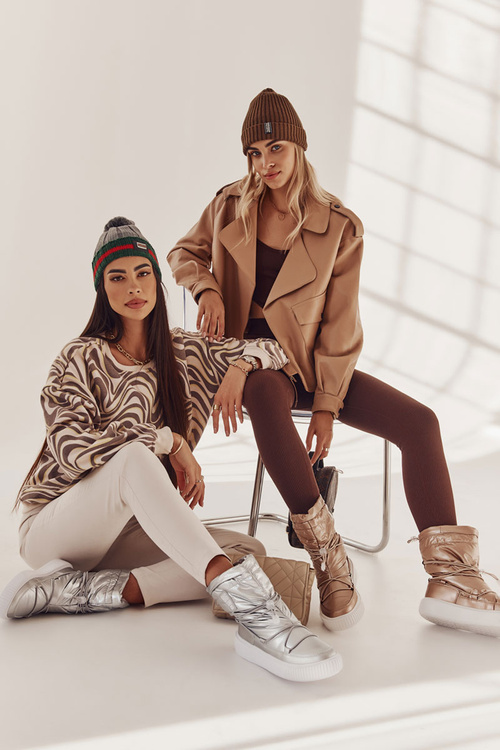 Чоботи жіночі утеплені Big Star KK274194 Beige