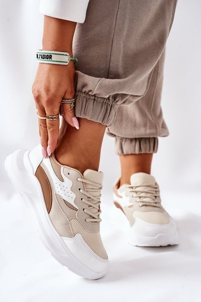 Жіноче спортивне взуття Кросівки Бежеві Going