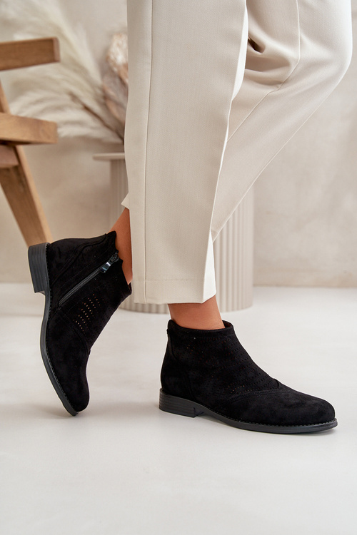 Жіночі чорні чоботи S.Barski HY42-076