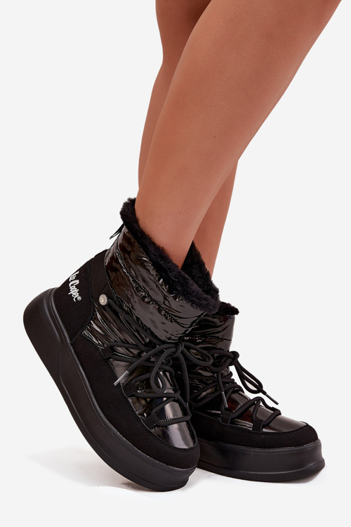 Жіночі зимові чоботи на платформі Lee Cooper LCJ 25 03 3814 Чорні