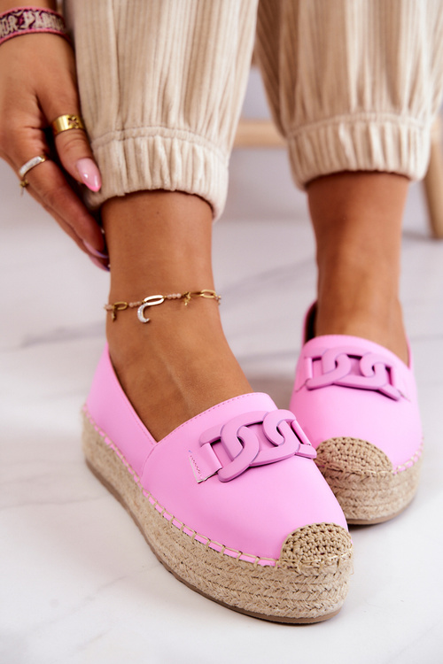Класичні еспадрільї на платформі Pink Julianne