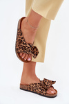 Жіночі Сандалі З Прозорими На Корковій Підошві Леопардові Коричневі Sercele