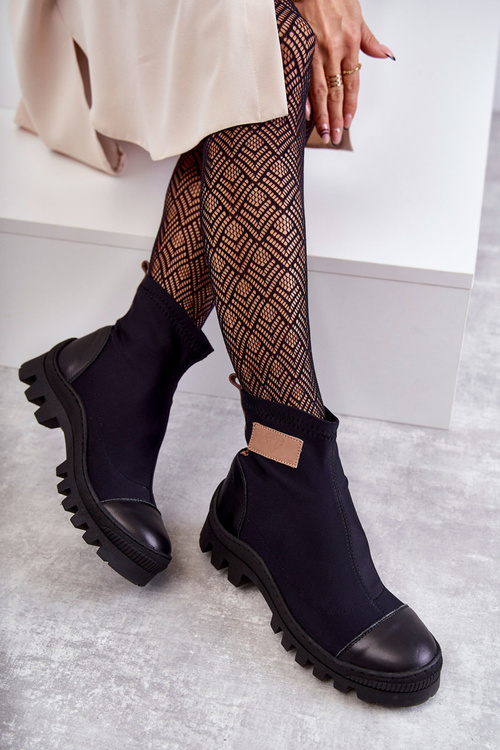 Жіночі тканинні чоботи Nicole 2703 Black