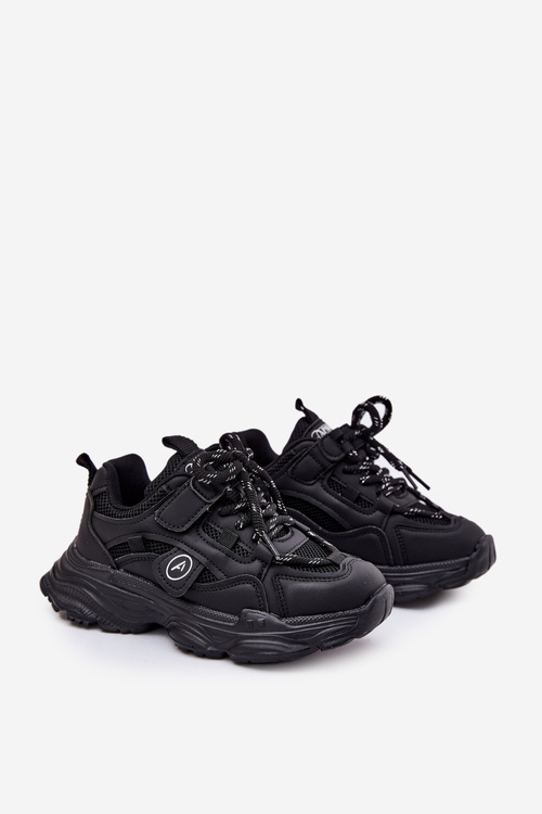 Дитячі Кросівки На Платформі Чорні Hanomess