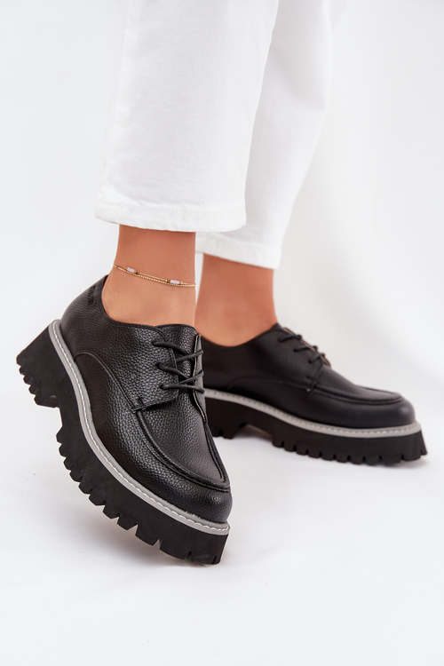 Жіночі Мокасини З Шнурівкою Big Star NN274052 Чорні