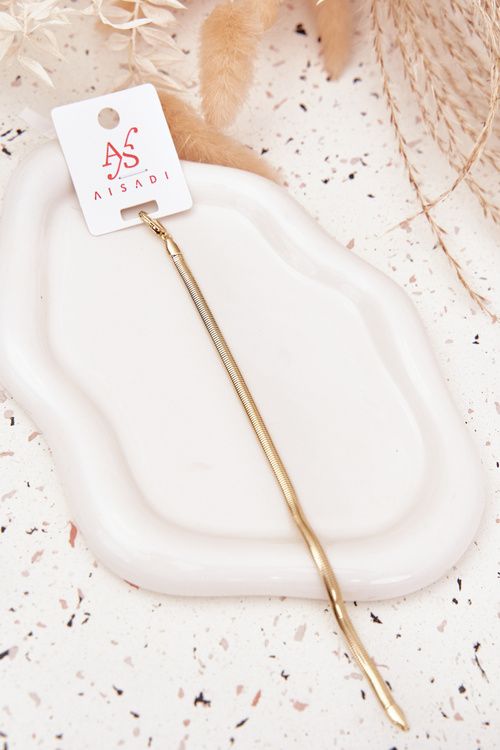 Браслет Змійка з хірургічної сталі Золота