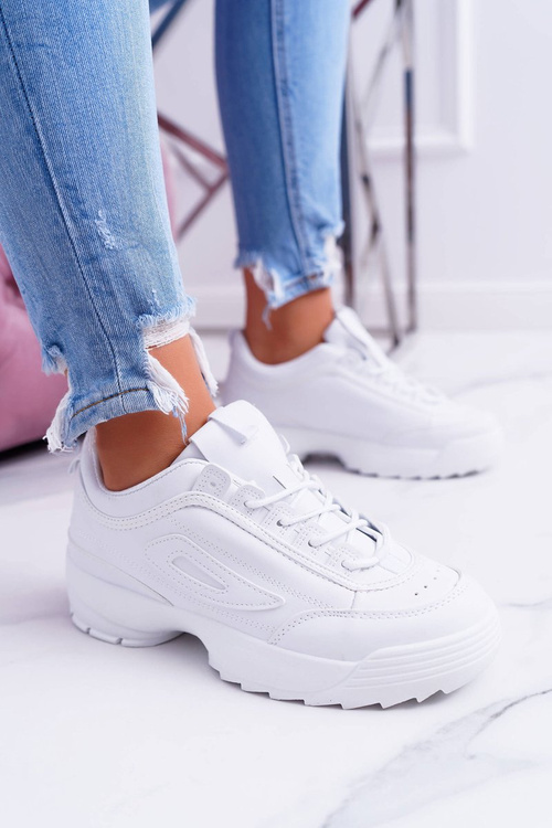 Спортивні жіночі білі черевики Faqundo