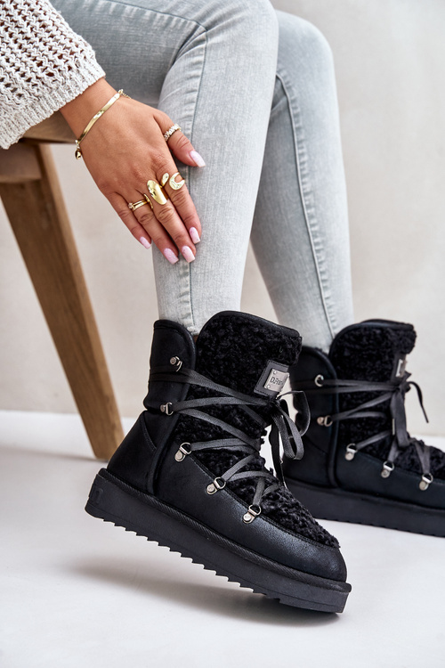 Водонепроникні снігові черевики на платформі vegan D.Franklin DFSH370004 Чорні