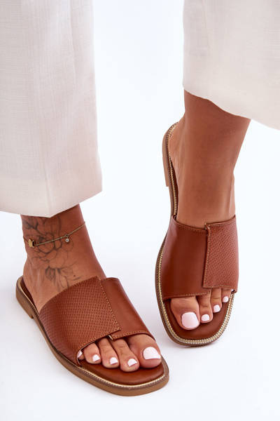 Жіночі шкіряні тапочки Camel Harmony