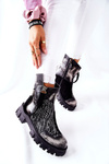  Шкіряні черевики Maciejka Black and White 05137-21