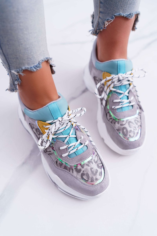 Спортивне жіноче взуття на високій підошві сірого кольору Cabana