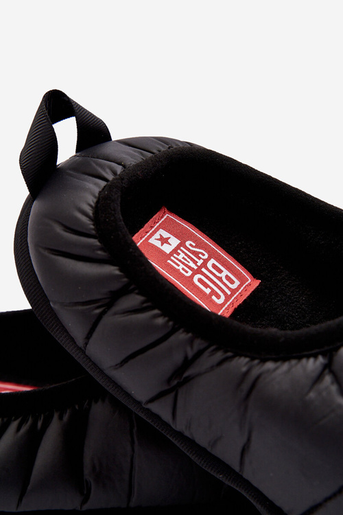 Чоловічі утеплені тапочки чорні Big Star KK174363